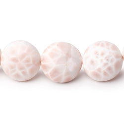 15-15.5mm Natrolite Plain Coin Beads 7.5 inch 13 pieces (ONLINE ORDER ONLY)