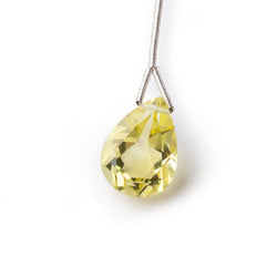 15-16mm Lemon Quartz Faceted Pear Focal Bead 1 piece (ONLINE ORDER ONLY)