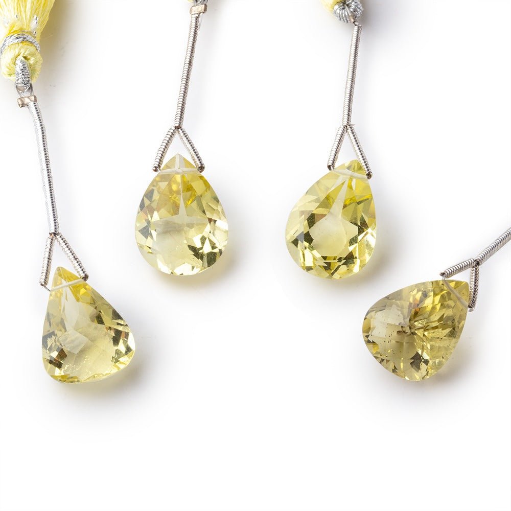 15-16mm Lemon Quartz Faceted Pear Focal Bead 1 piece (ONLINE ORDER ONLY)