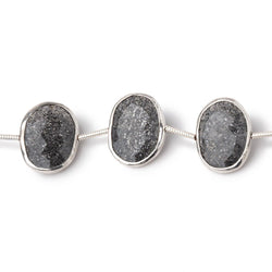 15-16mm Sterling Silver Bezel Celestial Quartz Faceted Nuggets 7 inch 10 Beads (ONLINE ORDER ONLY)
