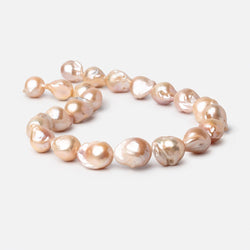 15-20mm Peach Ultra Baroque Freshwater Pearls 16 inch 22 Beads (ONLINE ORDER ONLY)