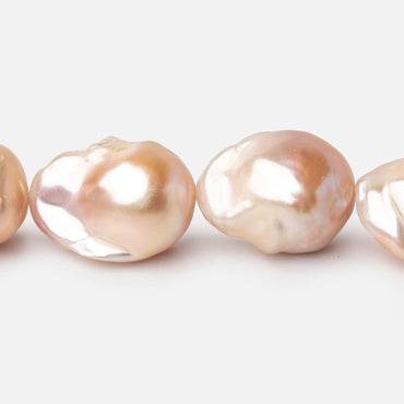 15-20mm Peach Ultra Baroque Freshwater Pearls 16 inch 22 Beads (ONLINE ORDER ONLY)