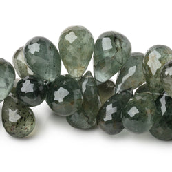 15-21mm Moss Aquamarine Faceted Tear Drop Beads 7 inch 48 pieces AA (ONLINE ORDER ONLY)