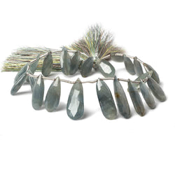 15-23mm Greenish Blue Sapphire Elongated Pear 8 inch 21 pieces (ONLINE ORDER ONLY)
