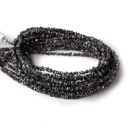1.5-3.5mm Black Diamond crystal nugget beads 15 inch 220 pieces (ONLINE ORDER ONLY)