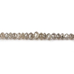 1.5-3mm Champagne Diamond Faceted Rondelle Beads 15.5 inch 274 pieces (ONLINE ORDER ONLY)