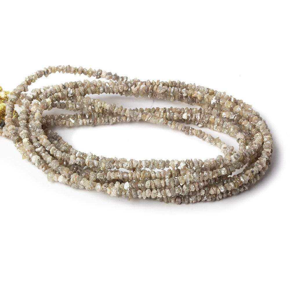 1.5-3mm Champagne Diamond Natural Crystal Nugget 15 inch 220 pieces (ONLINE ORDER ONLY)