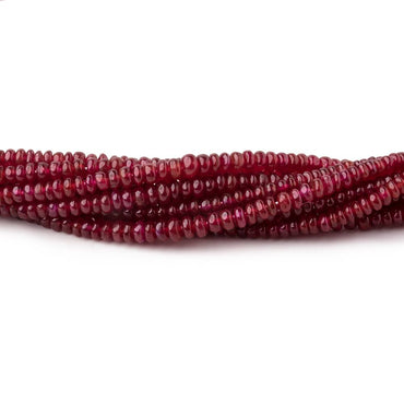 1.5-3mm Natural Ruby Plain Rondelle Beads 16 inch 325 pieces AAA (ONLINE ORDER ONLY)
