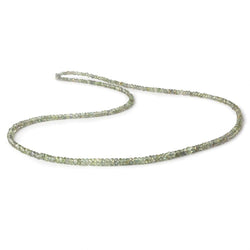 1.5-3mm Sage Green Songea Sapphire Faceted Rondelle Beads 16 inch 250 pcs (ONLINE ORDER ONLY)