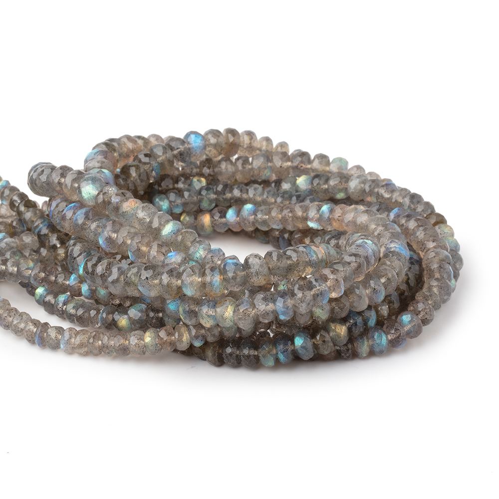3.5-6mm Labradorite Faceted Rondelle Beads 18 inch 139 pieces AA (ONLINE ORDER ONLY)