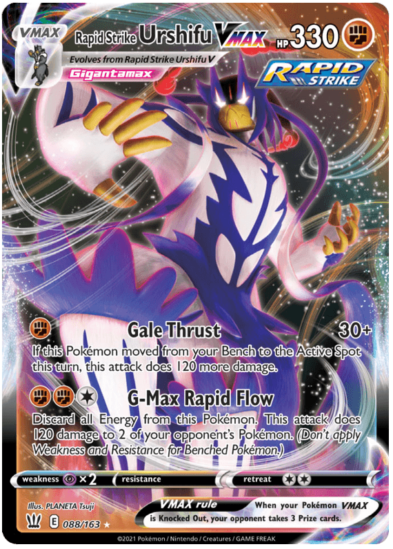 Rapid Strike Urshifu VMAX (088/163) (Jumbo Card) [Sword & Shield: Battle Styles] (Online Only)