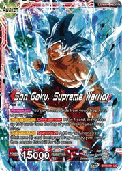 Son Goku // Son Goku, Supreme Warrior (BT16-001) [Realm of the Gods] (ONLINE ORDER ONLY)