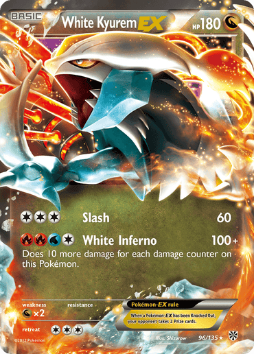 White Kyurem EX (96/135) [Black & White: Plasma Storm] (Online Only)