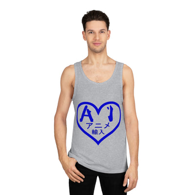 Anime Imports 2010 Heart Logo (Blue) Unisex Soft Tank Top