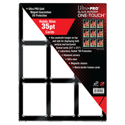 35PT 9-Card Black Border UV ONE-TOUCH® Magnetic Holder
