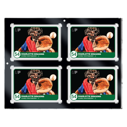 35PT 4-Card Black Border UV ONE-TOUCH® Magnetic Holder