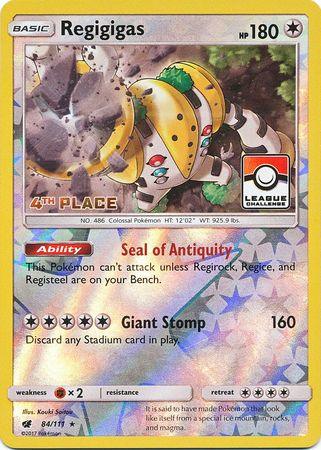 Regigigas (84/111) (League Promo 4th Place) [Sun & Moon: Crimson Invasion] (Online Only)