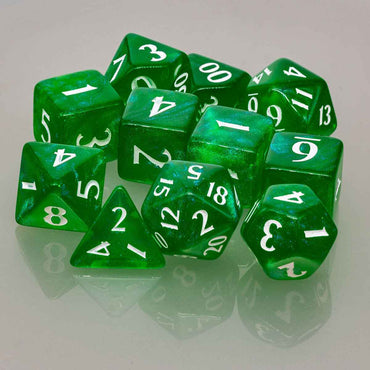 ECLIPSE® Acrylic RPG Dice Set (11ct) - Forest Green