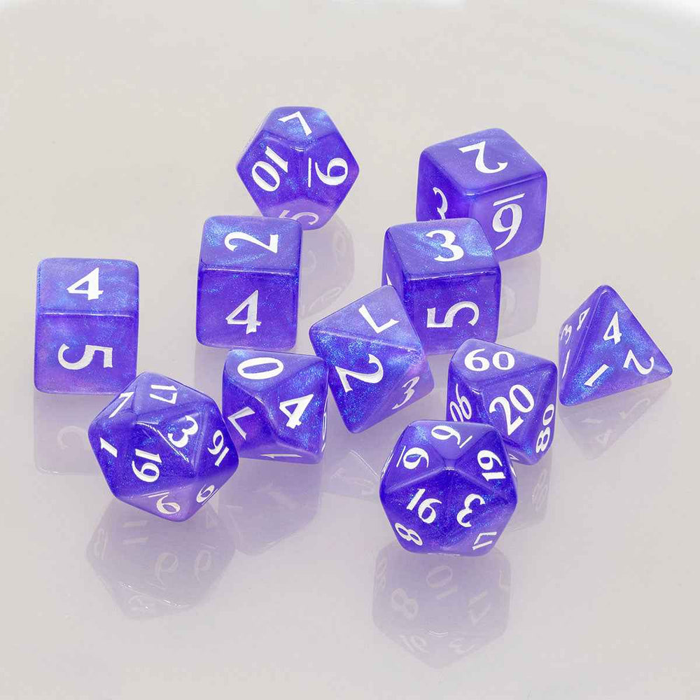 ECLIPSE® Acrylic RPG Dice Set (11ct) - Royal Purple