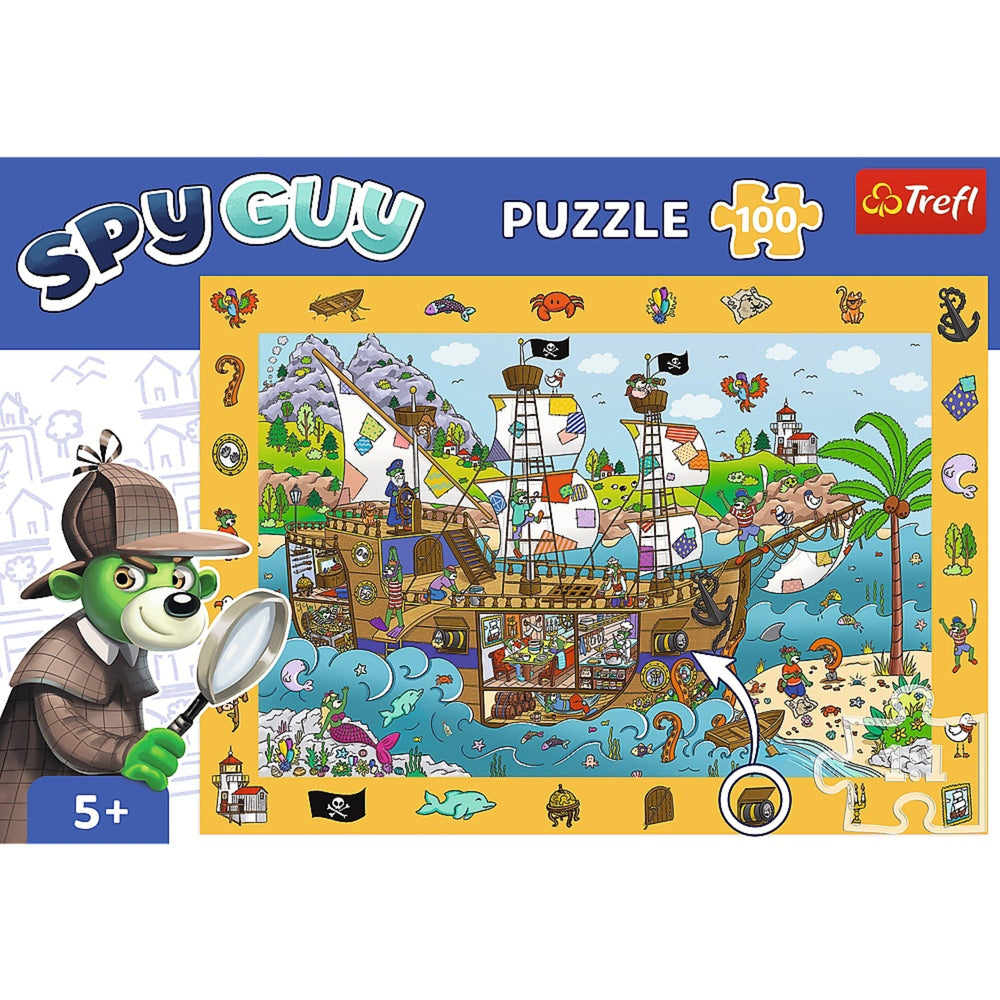 Trefl Kids Treflik Family - Spy Guy Pirate Ship 100 Piece Puzzle (ONLINE ORDER ONLY)