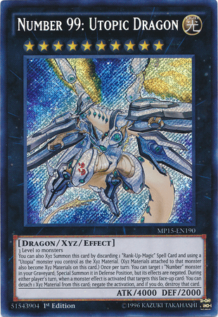 Number 99: Utopic Dragon [MP15-EN190] Secret Rare (ONLINE ORDER ONLY)