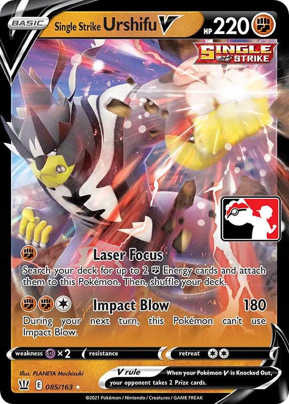 Single Strike Urshifu V (085/163) [Prize Pack Series One] (Online Only)