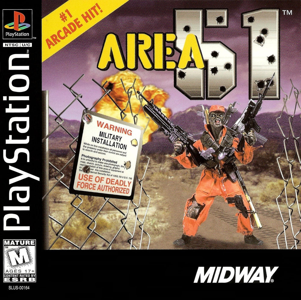 Point Blank 2 / AREA 51 w/Gun Peripheral (Playstation) (ONLINE ORDER ONLY)