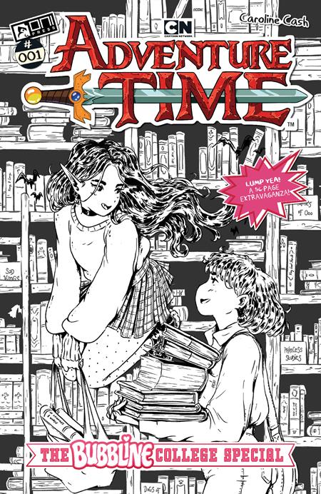 Adventure Time (2025) The Bubbline College Special # 1 (One Shot) D 1:10 Chloe Stawski B&W V (10/01/2025) Oni (ONLINE ORDER ONLY)