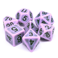 Swamp Fog Ancient 7-Dice Set Role Playing Dungeons and Dragons Dice (Purple) (Online Only)