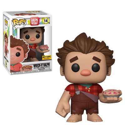Funko POP! Ralph Breaks the Internet - Wreck-It Ralph with Pie Vinyl Figure #14 Hot Topic Exclusive (NOT 100% MINT) (ONLINE ORDER ONLY)