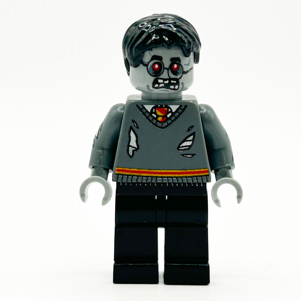 Zombie Harry - B3 Customs Minifig made using LEGO parts (Online Order Only)