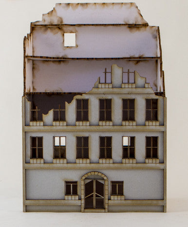 15mm Damaged European Building (Matboard) - 15MCSS100-D (Online Order Only)