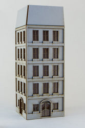 15mm European City Corner Building (Matboard) - 15MCSS115 (Online Order Only)