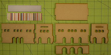 15mm Two Story Building (MDF) - 15MMDF129 (Online Order Only)