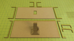 15mm WWII Government Building - Floor and Stairs Kit - 15MMDF350-4 (Online Order Only)