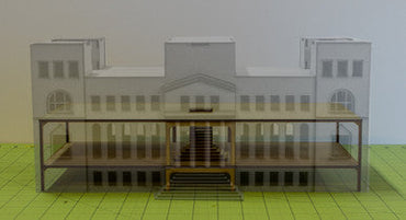 15mm WWII Government Building - Floor and Stairs Kit - 15MMDF350-4 (Online Order Only)