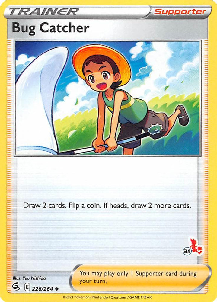 Bug Catcher (226/264) (Cinderace Stamp #34) [Battle Academy 2022] (Online Only)
