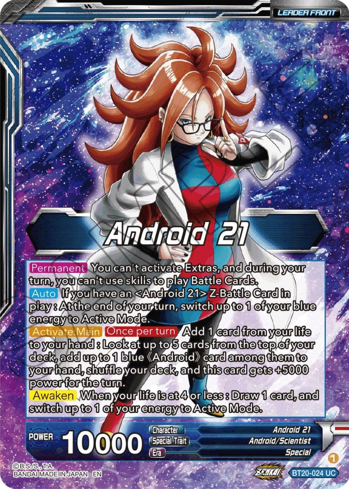 Android 21 // Android 21, the Nature of Evil (BT20-024) [Power Absorbed] (ONLINE ORDER ONLY)