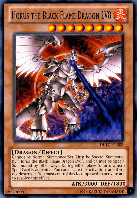 Horus the Black Flame Dragon LV8 (Purple) [DL17-EN002] Rare (ONLINE ORDER ONLY)