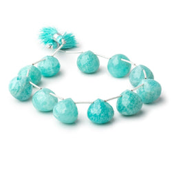 15mm Amazonite Faceted Candy Kiss Beads 7 inch 11 pieces (ONLINE ORDER ONLY)