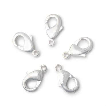 15mm Brushed Lobster Clasp Set of 5 Pieces (ONLINE ORDER ONLY)