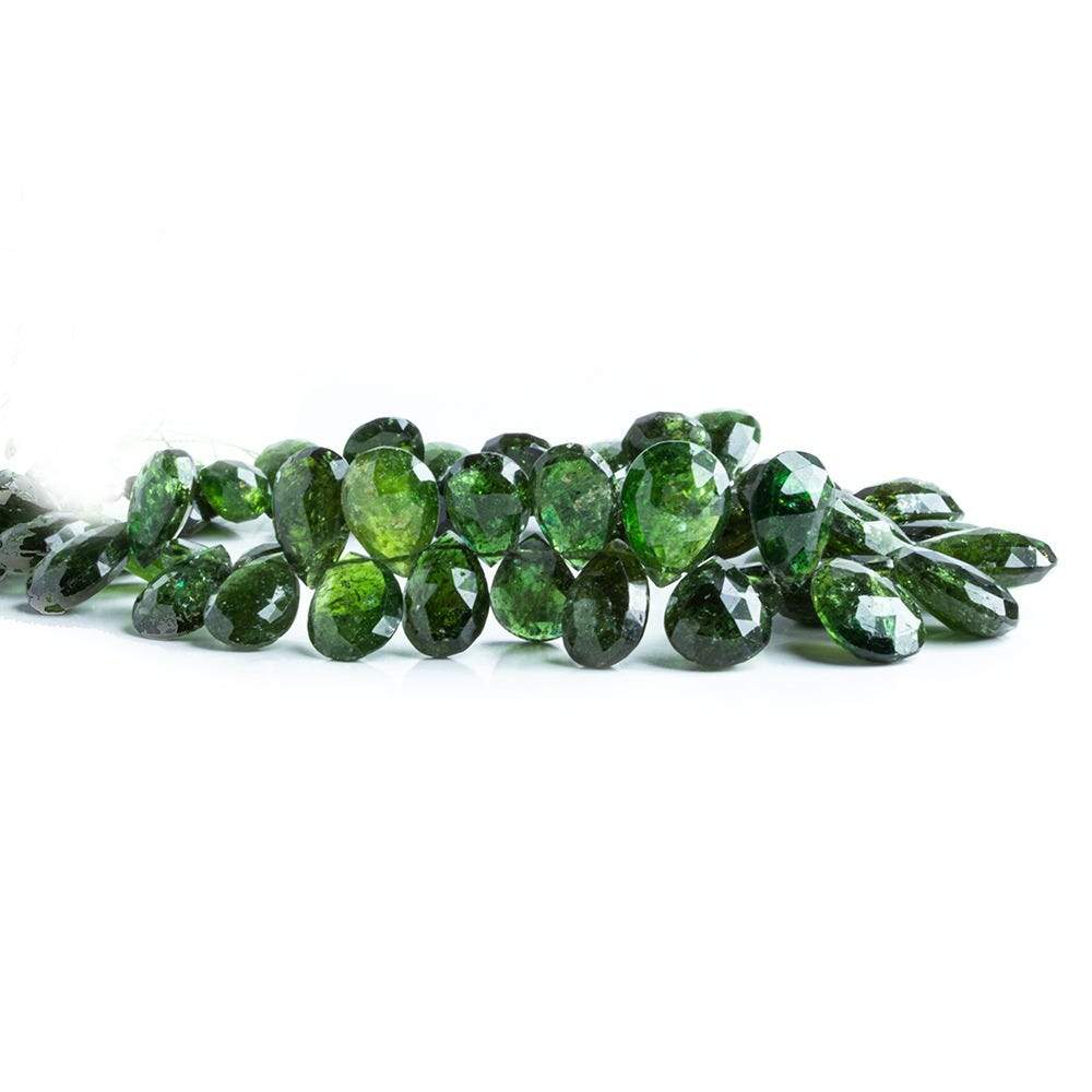 9x7-15x9mm Chrome Green Tourmaline Faceted Pear Beads 7 inch 52 beads (ONLINE ORDER ONLY)