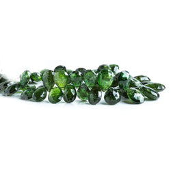 9x7-15x9mm Chrome Green Tourmaline Faceted Pear Beads 7 inch 52 beads (ONLINE ORDER ONLY)