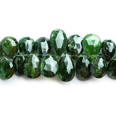9x7-15x9mm Chrome Green Tourmaline Faceted Pear Beads 7 inch 52 beads (ONLINE ORDER ONLY)