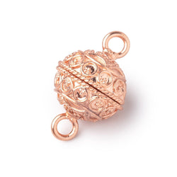 15mm Circle Design Magnetic Clasp 1 piece (ONLINE ORDER ONLY)