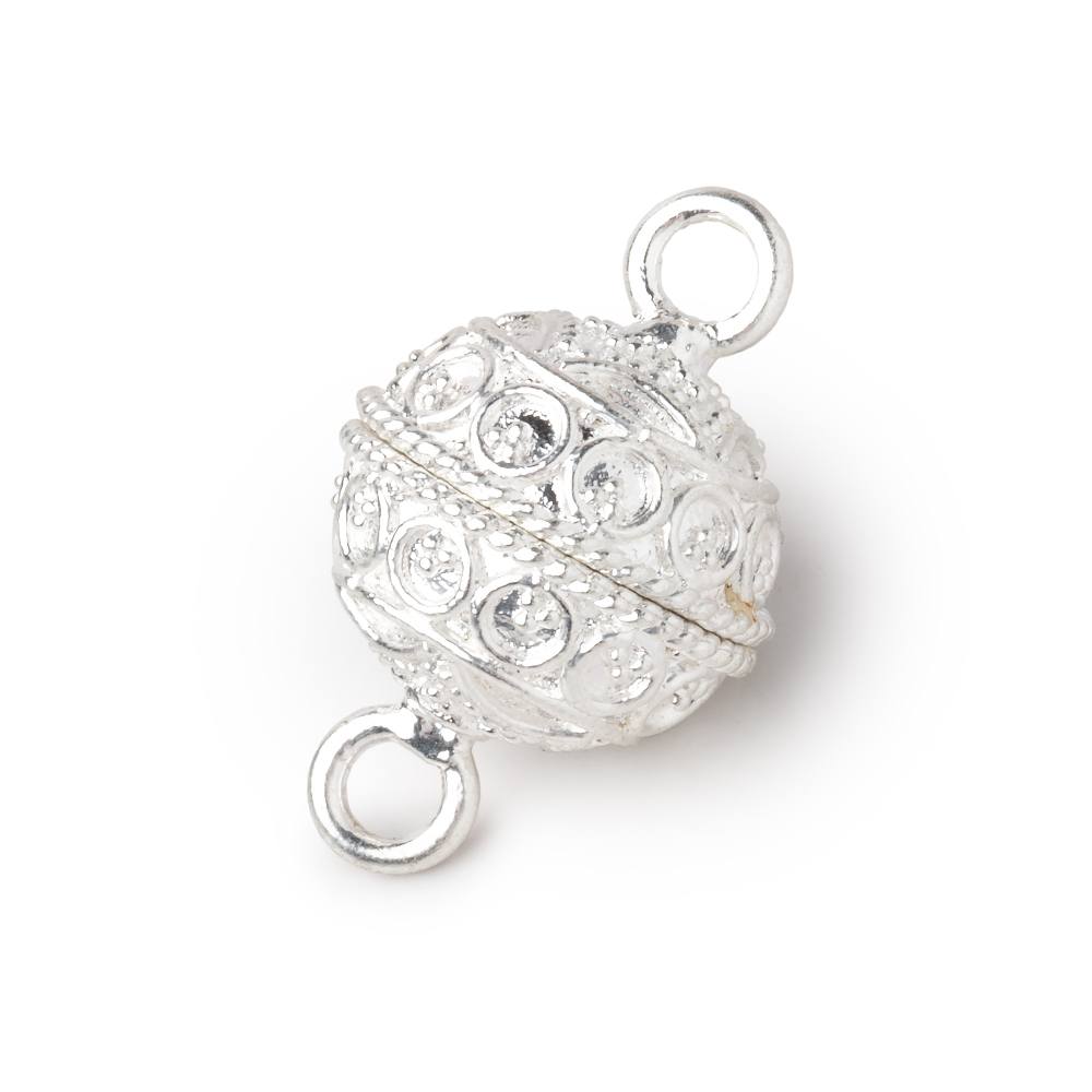 15mm Circle Design Magnetic Clasp 1 piece (ONLINE ORDER ONLY)