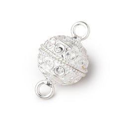 15mm Circle Design Magnetic Clasp 1 piece (ONLINE ORDER ONLY)