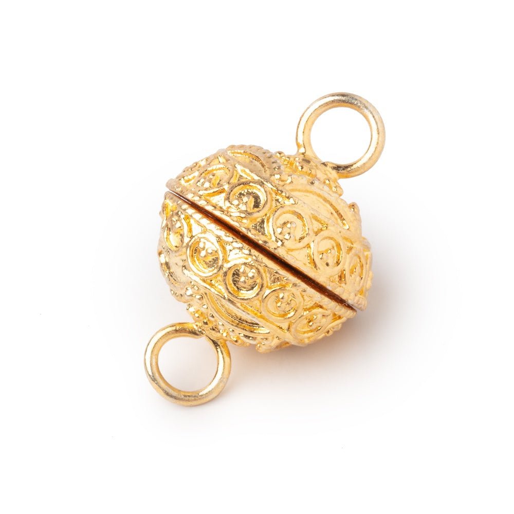 15mm Circle Design Magnetic Clasp 1 piece (ONLINE ORDER ONLY)