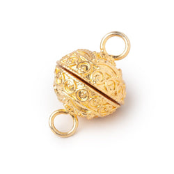 15mm Circle Design Magnetic Clasp 1 piece (ONLINE ORDER ONLY)