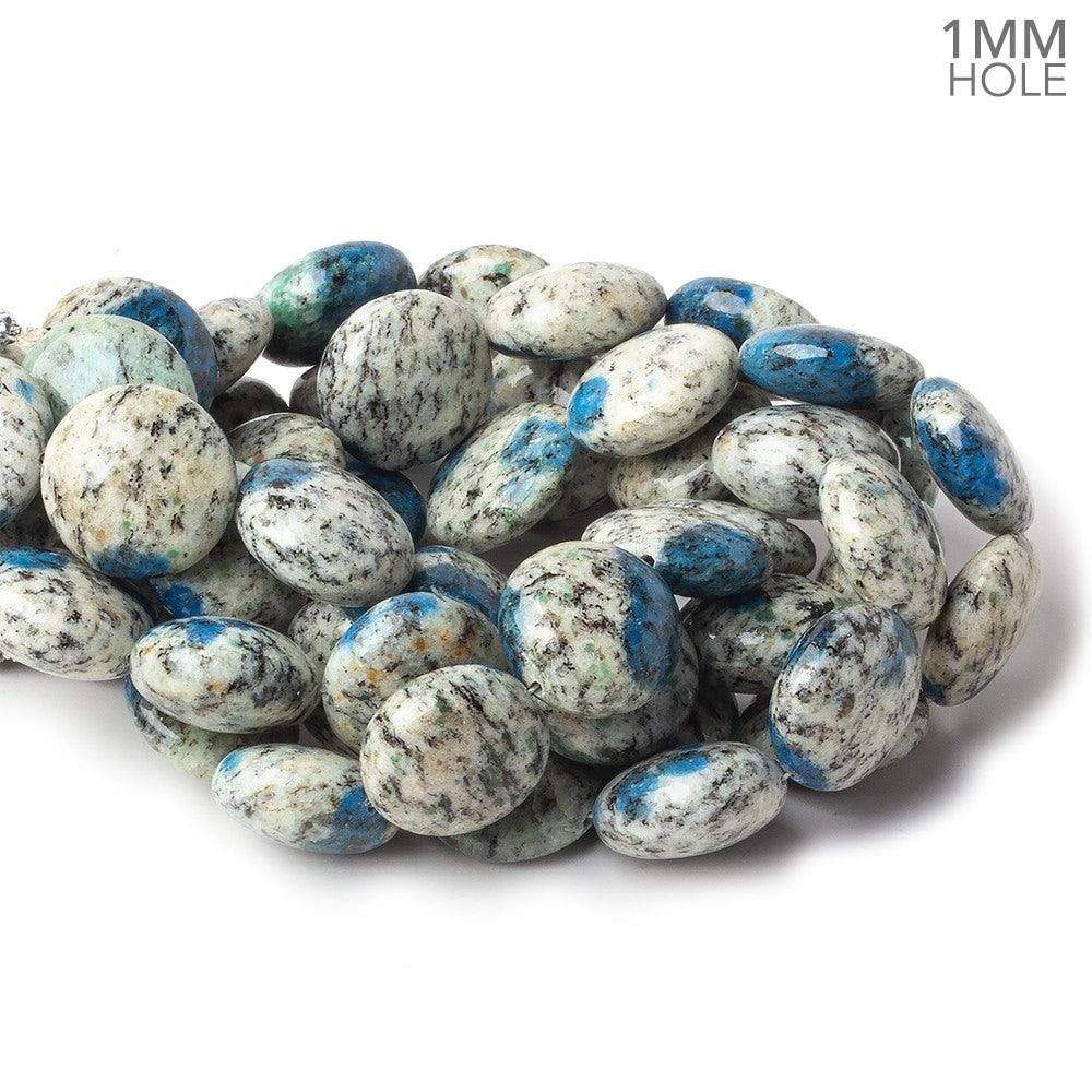 15mm K2 plain coin beads 8 inch 14beads 1mm hole (ONLINE ORDER ONLY)